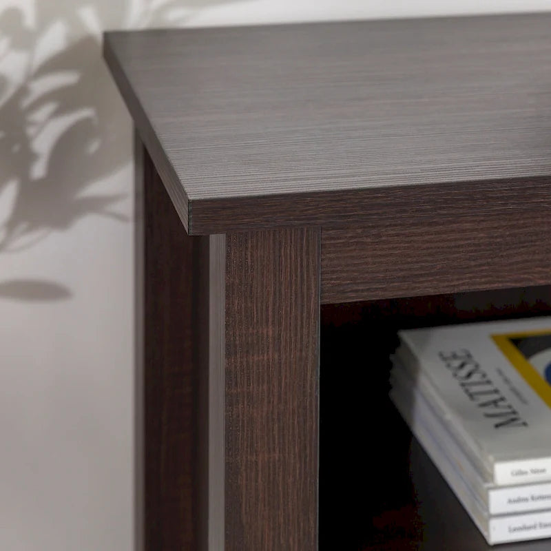 Meuble TV en bois de 70 pouces avec rangement ouvert et étagères réglables