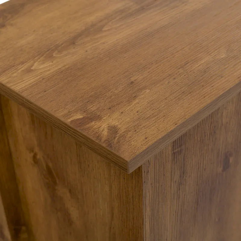 Meuble TV en bois de 70 pouces avec rangement ouvert et étagères réglables