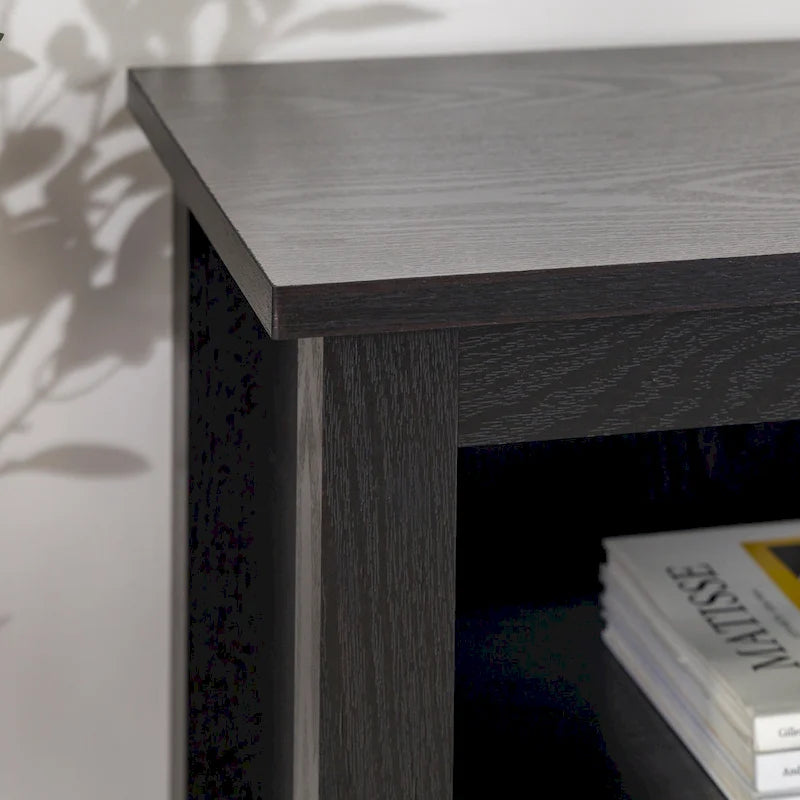 Meuble TV en bois de 70 pouces avec rangement ouvert et étagères réglables
