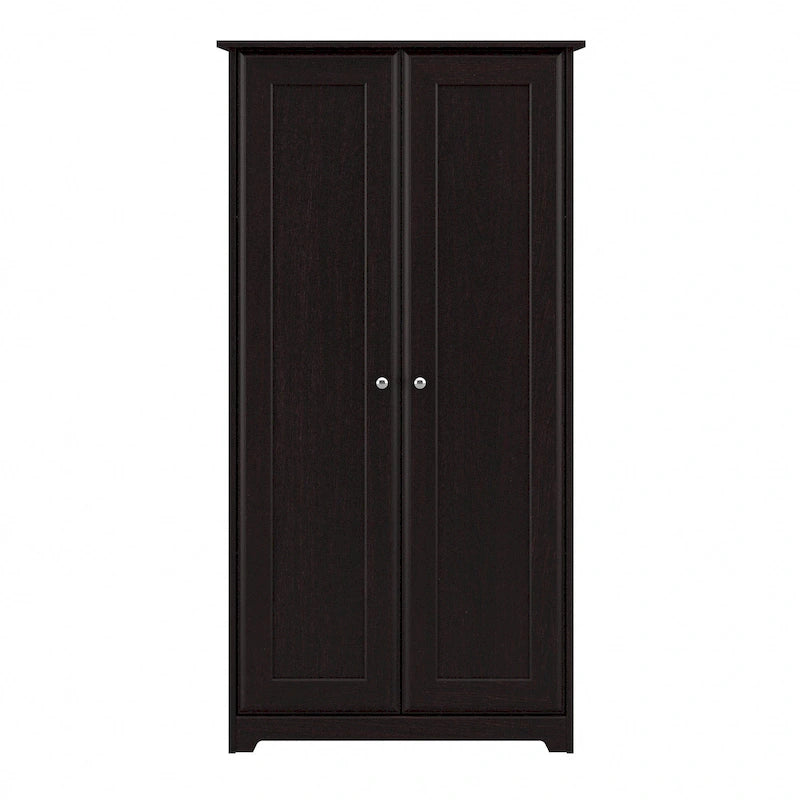 Meuble de rangement haut Cabot Espresso Oak avec portes – 31,38 long. x 16,30 larg. x 61,14 haut.