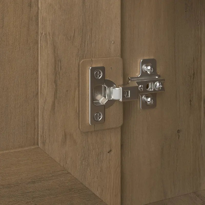 Meuble de rangement haut Cabot Espresso Oak avec portes – 31,38 long. x 16,30 larg. x 61,14 haut.