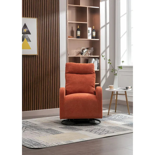 Fauteuil inclinable pivotant à 360 degrés avec coussin lombaire, dossier haut et revêtement beige