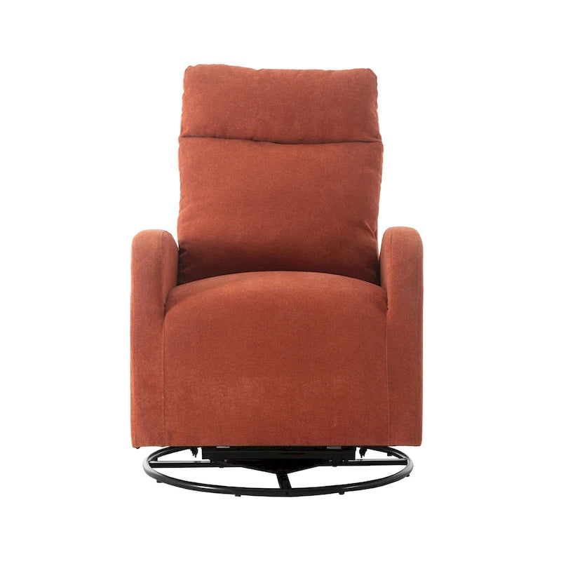 Fauteuil inclinable pivotant à 360 degrés avec coussin lombaire, dossier haut et revêtement beige