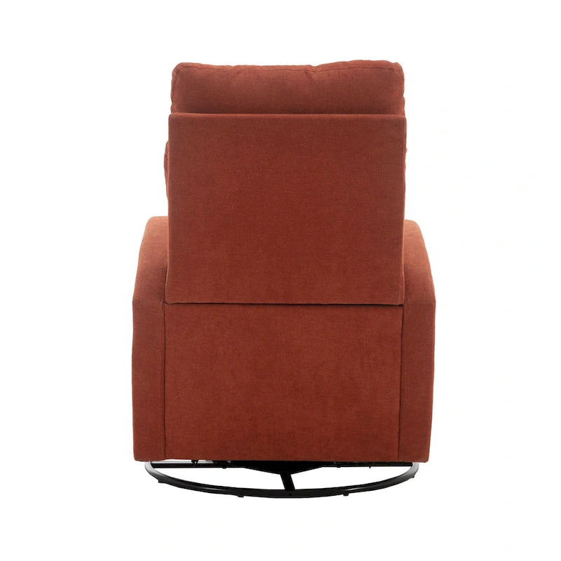 Fauteuil inclinable pivotant à 360 degrés avec coussin lombaire, dossier haut et revêtement beige