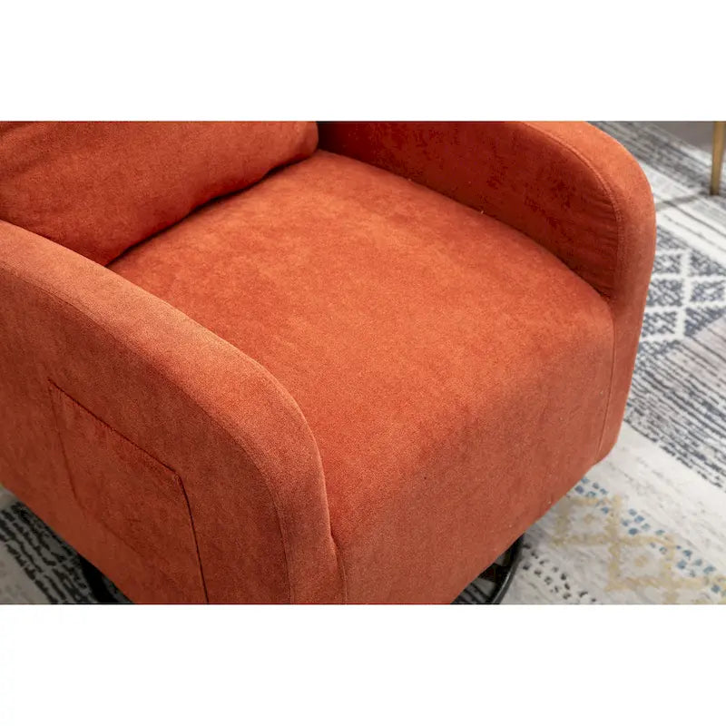 Fauteuil inclinable pivotant à 360 degrés avec coussin lombaire, dossier haut et revêtement beige