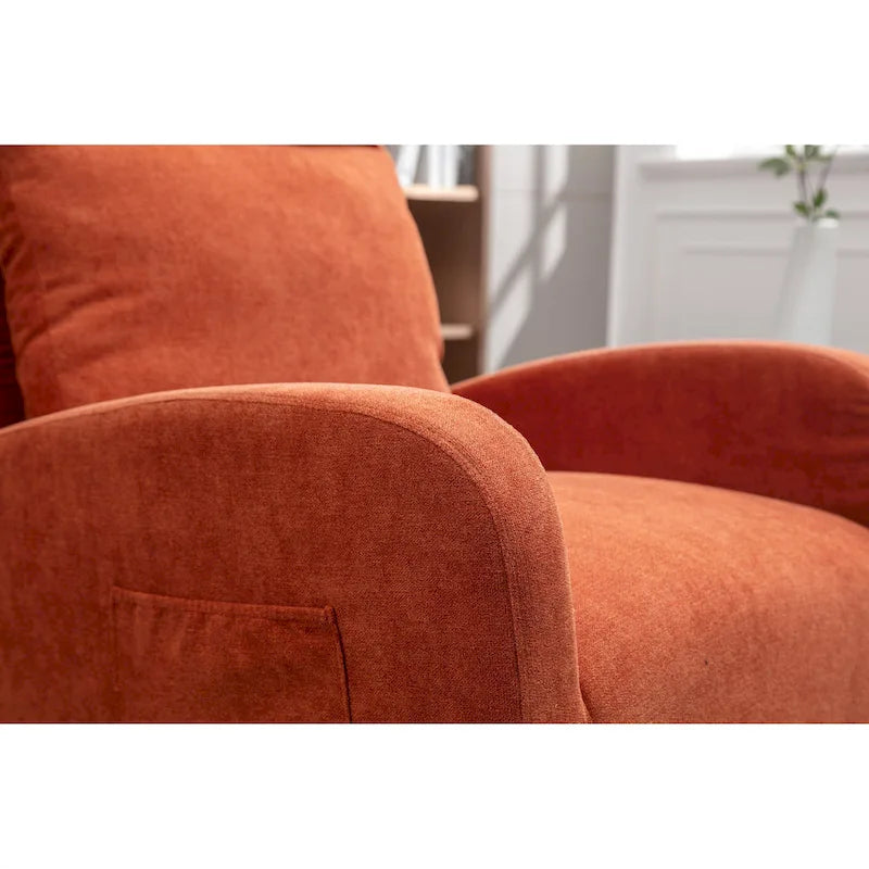 Fauteuil inclinable pivotant à 360 degrés avec coussin lombaire, dossier haut et revêtement beige