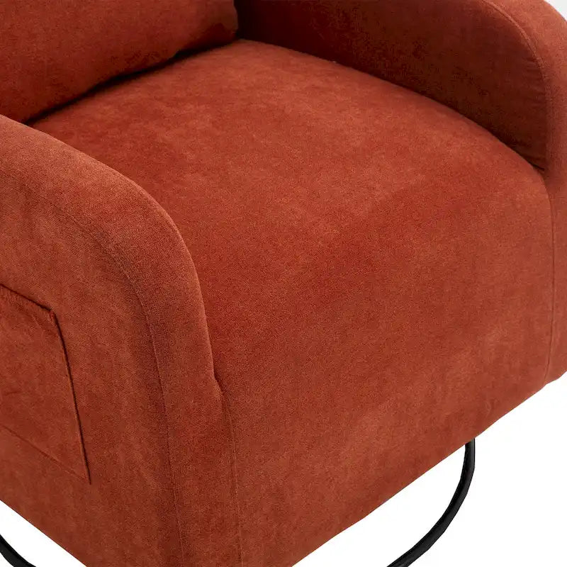 Fauteuil inclinable pivotant à 360 degrés avec coussin lombaire, dossier haut et revêtement beige