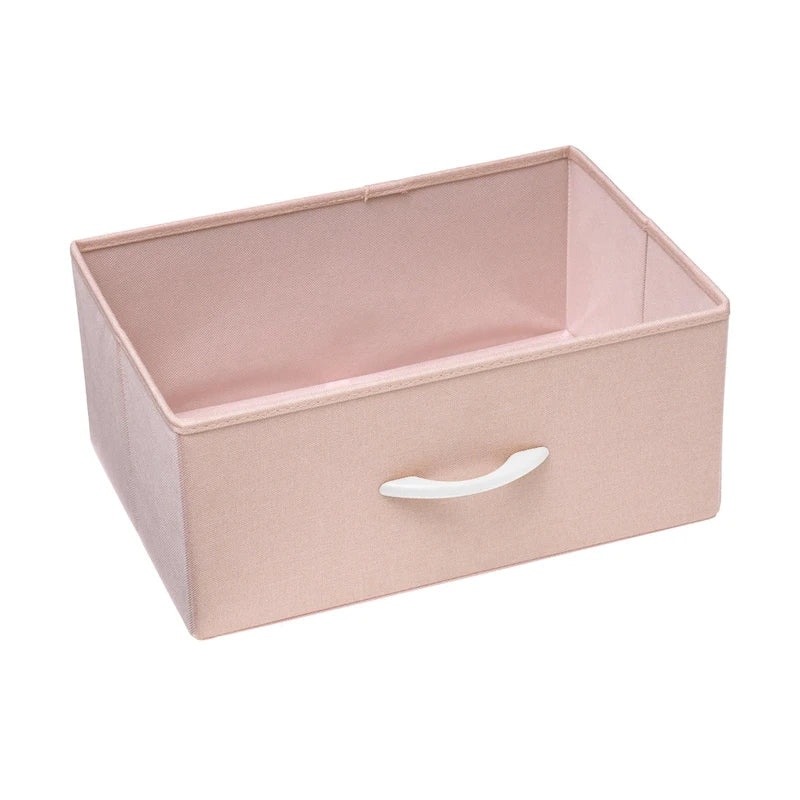 Commode à 5 tiroirs en tissu, tour de rangement verticale avec cadre métallique et plateau en bois