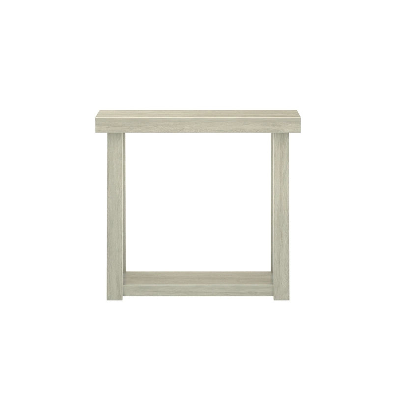 Console en pin massif avec étagère de rangement inférieure