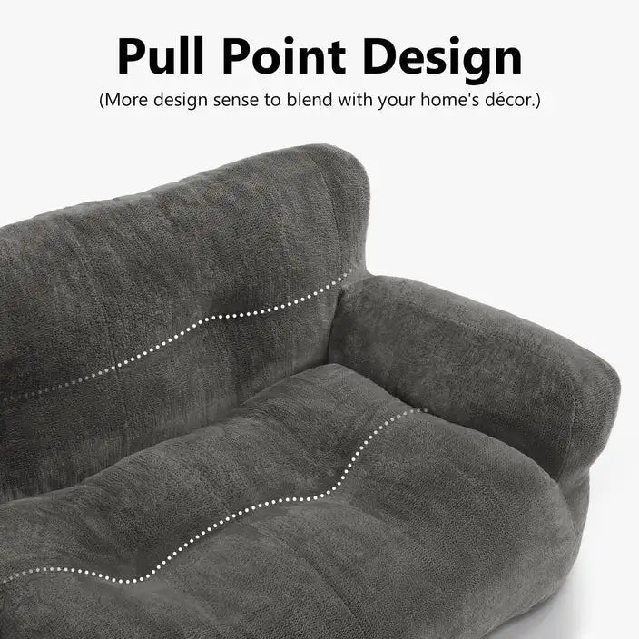 Canapé-lit en tissu peluche pour animaux de compagnie avec design touffeté pour petits et moyens chiens et chats