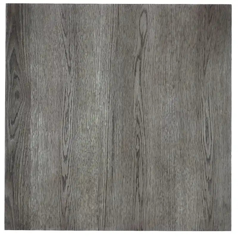 Table basse finition bois avec deux tiroirs et base en métal noir