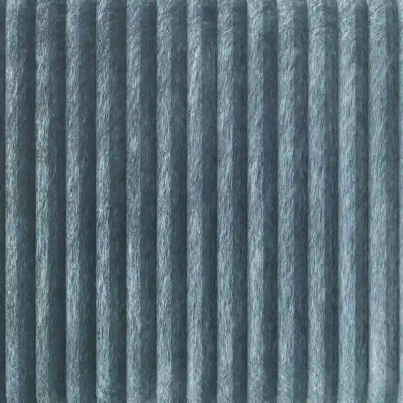 Canapé en velours côtelé avec pieds en métal, bleu clair, noir, gris, rouge