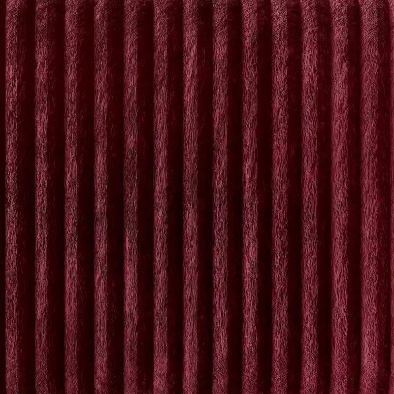 Canapé en velours côtelé avec pieds en métal, bleu clair, noir, gris, rouge
