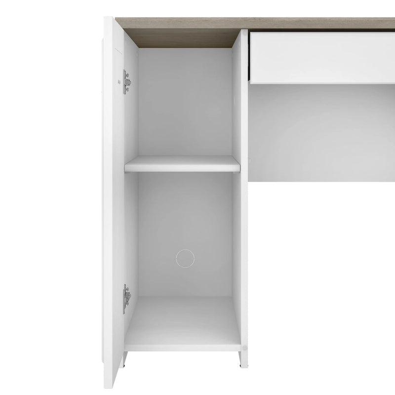 Bureau d'angle avec huche style campagnard merisier antique