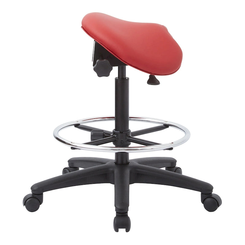 Tabouret ergonomique sans dossier avec hauteur réglable et roulettes
