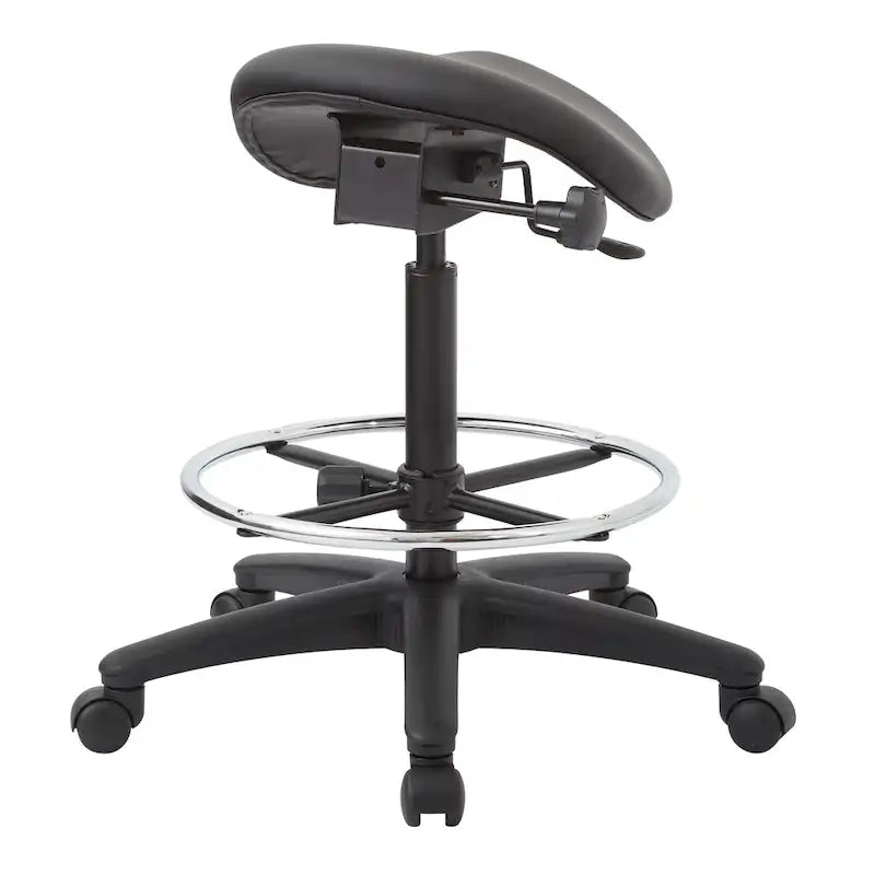 Tabouret ergonomique sans dossier avec hauteur réglable et roulettes
