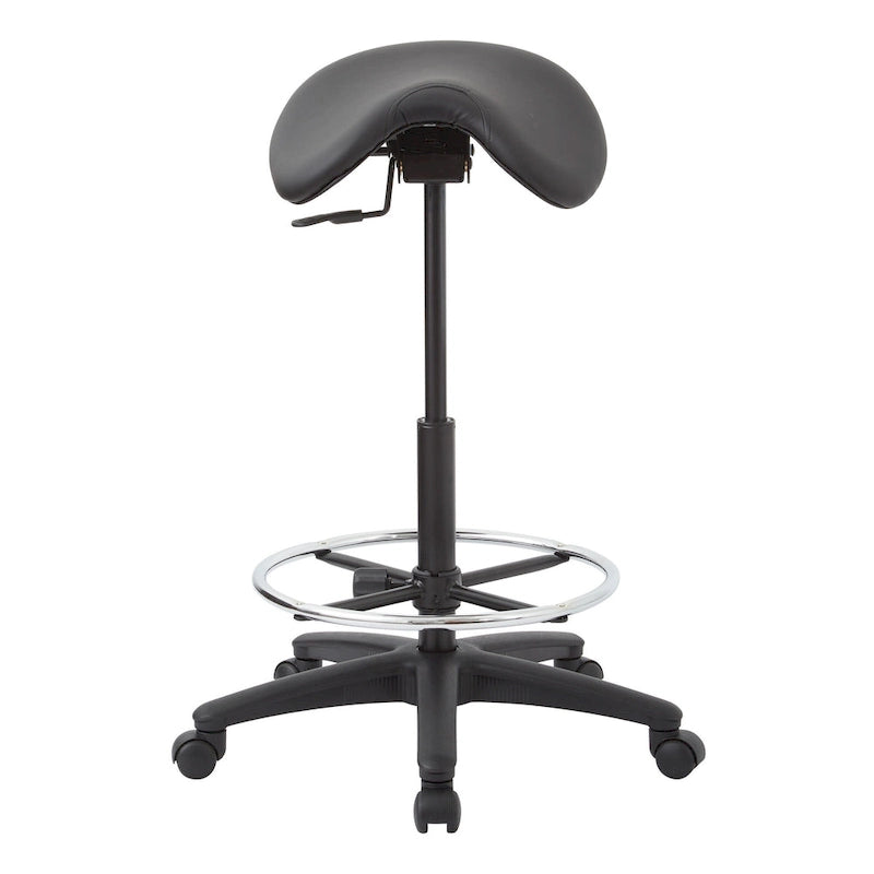 Tabouret ergonomique sans dossier avec hauteur réglable et roulettes