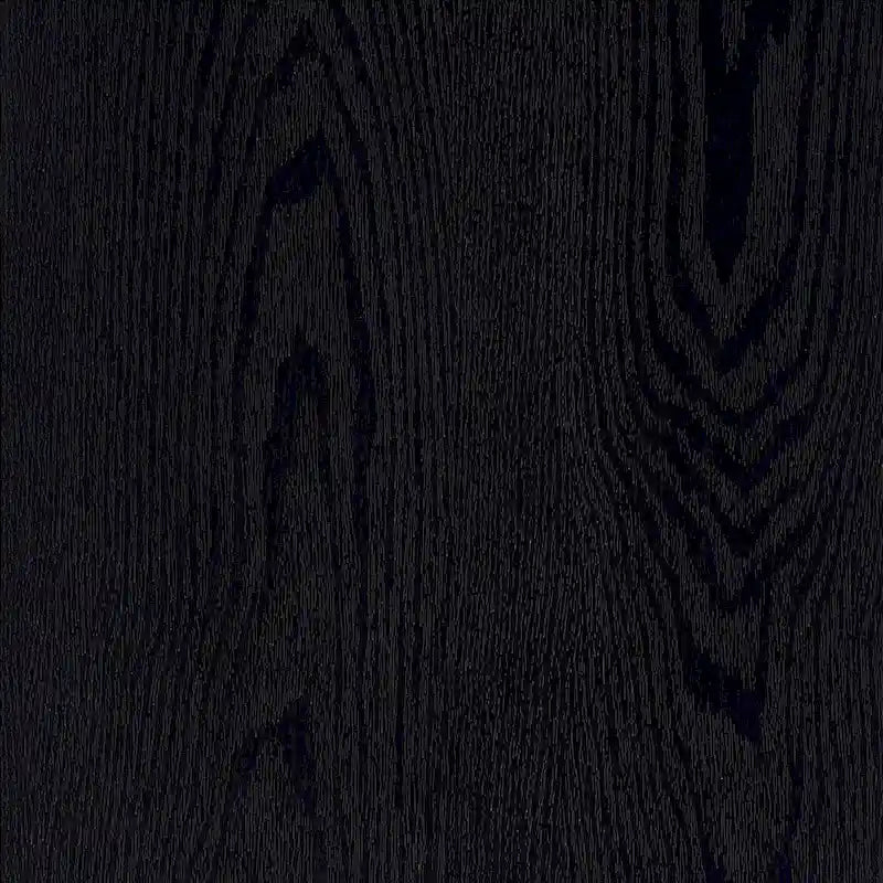 Table basse rectangulaire moderne avec étagère ouverte, finition grain de bois noir