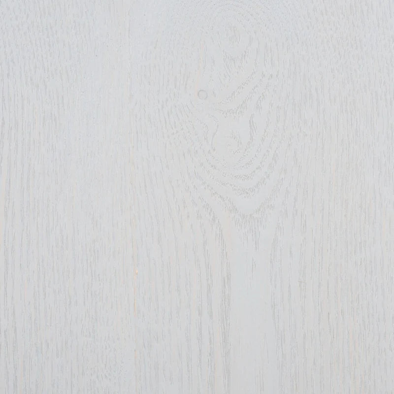 Table d'appoint ronde laquée blanche avec pieds épingles noirs
