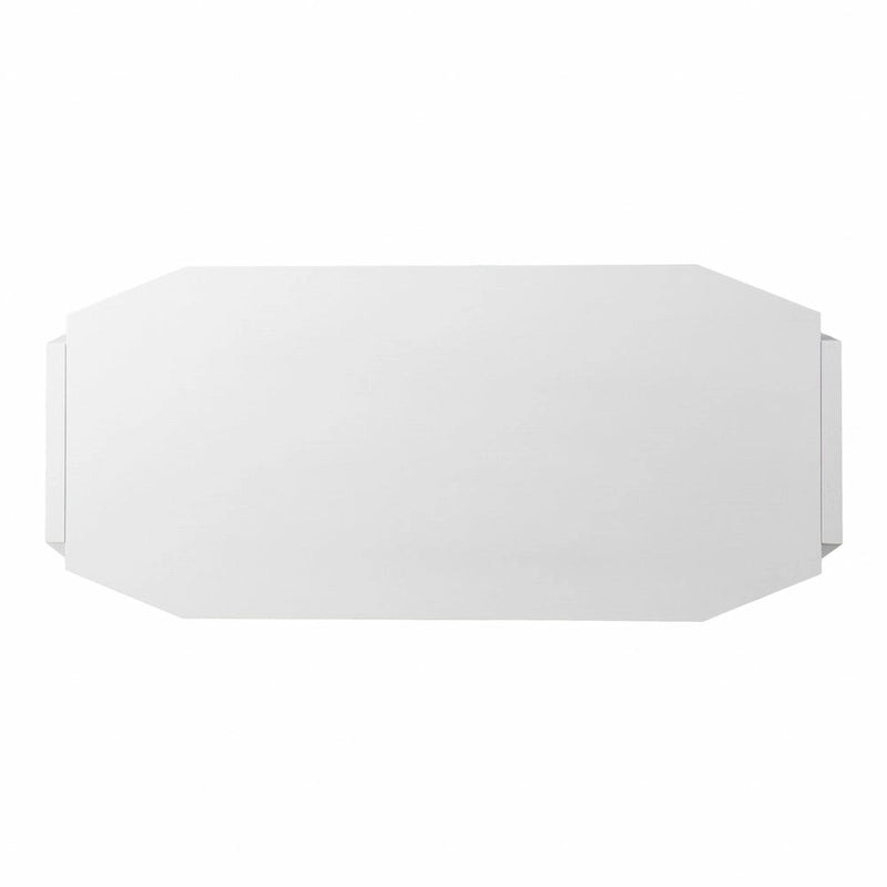 Bureau d'écriture blanc moderne du milieu du siècle avec tiroirs de rangement à fermeture douce