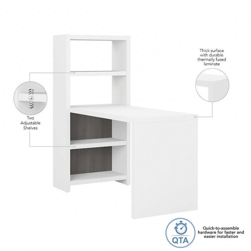 Table de bricolage 56W avec étagères réglables et surface laminée