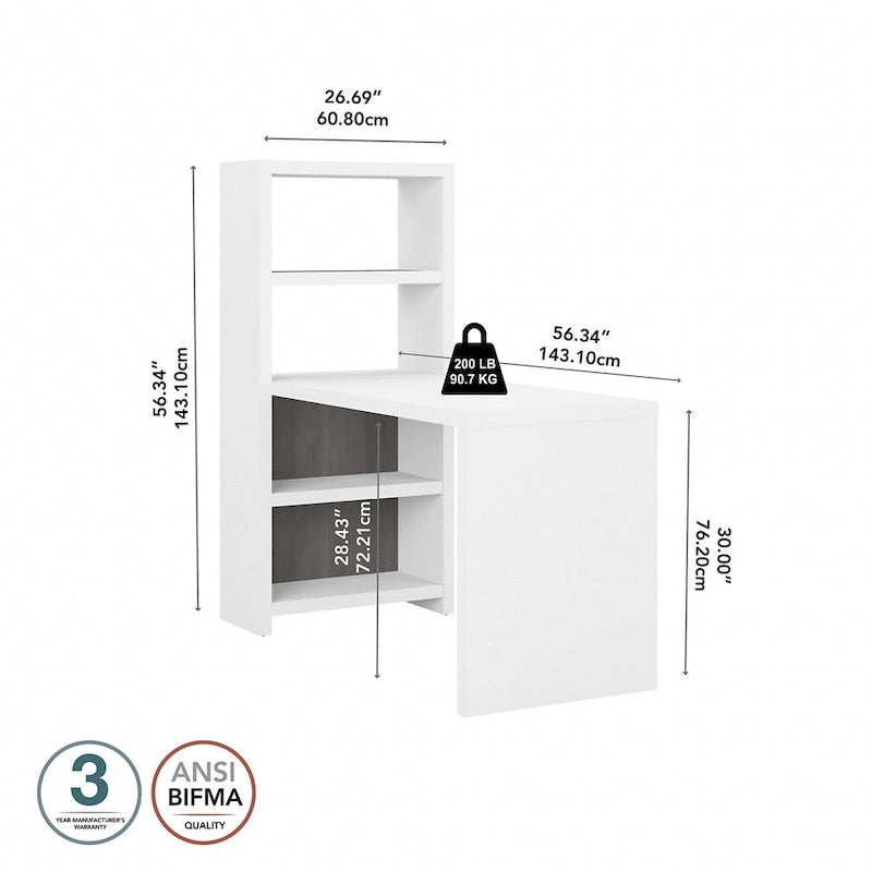 Table de bricolage 56W avec étagères réglables et surface laminée
