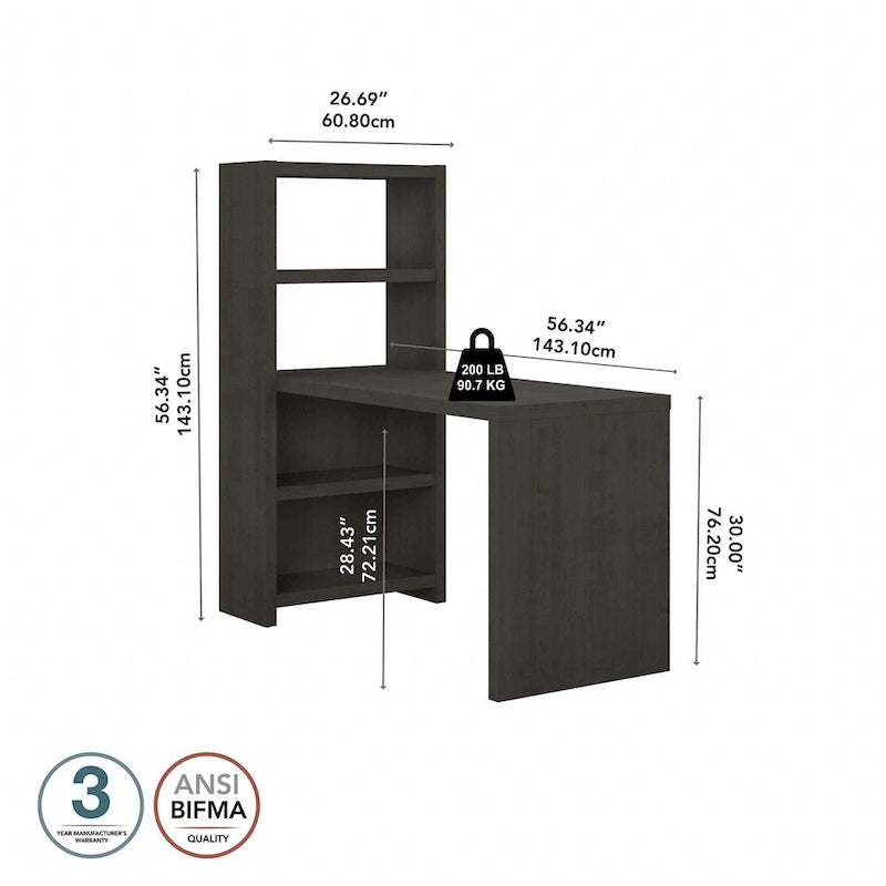 Table de bricolage 56W avec étagères réglables et surface laminée