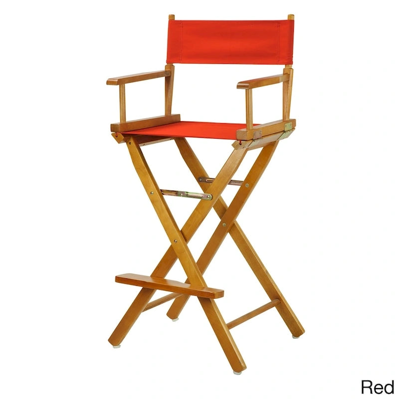 Chaise de réalisateur 76 cm en chêne miel