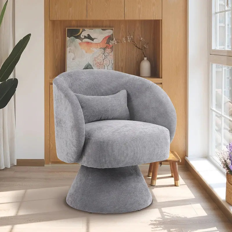 Fauteuil pivotant rembourré (lot de 2)